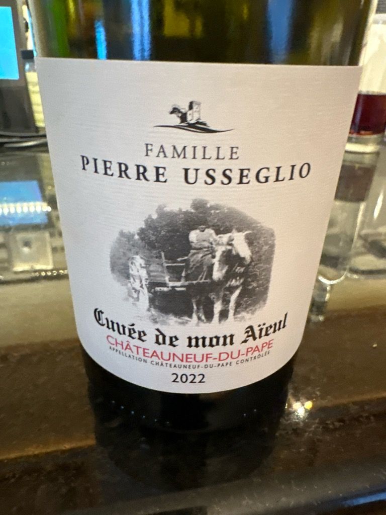 Cuvée de mon Aïrel Châteauneuf du Pape 2018 Domaine Pierre Usseglio & Fils Châteauneuf-du-Pape Cuvée de