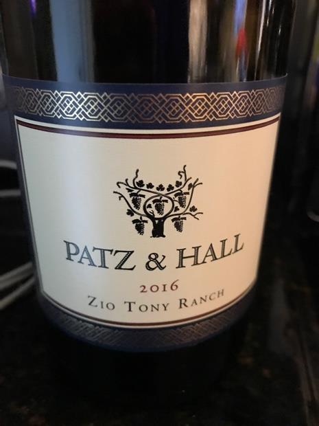 2016 Patz & Hall Chardonnay Zio Tony Ranch - CellarTracker