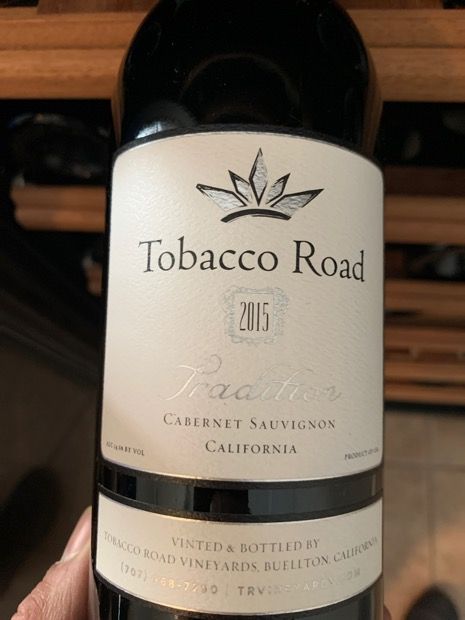tobacco road cabernet sauvignon 2009 Tobacco Road Cellars Cabernet Sauvignon Tradition