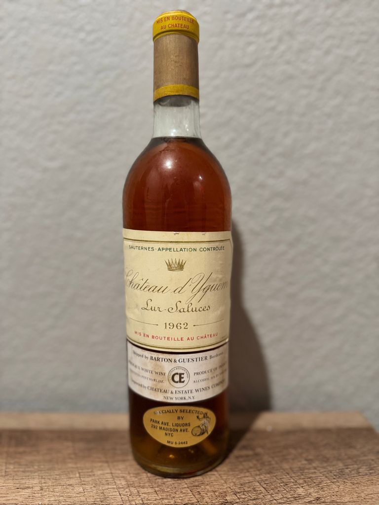 1962 Château d'Yquem - CellarTracker