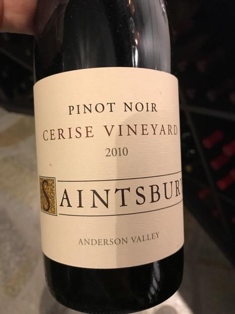 2010 Saintsbury Pinot Noir Cerise Vineyard Anderson Valley, USA ...