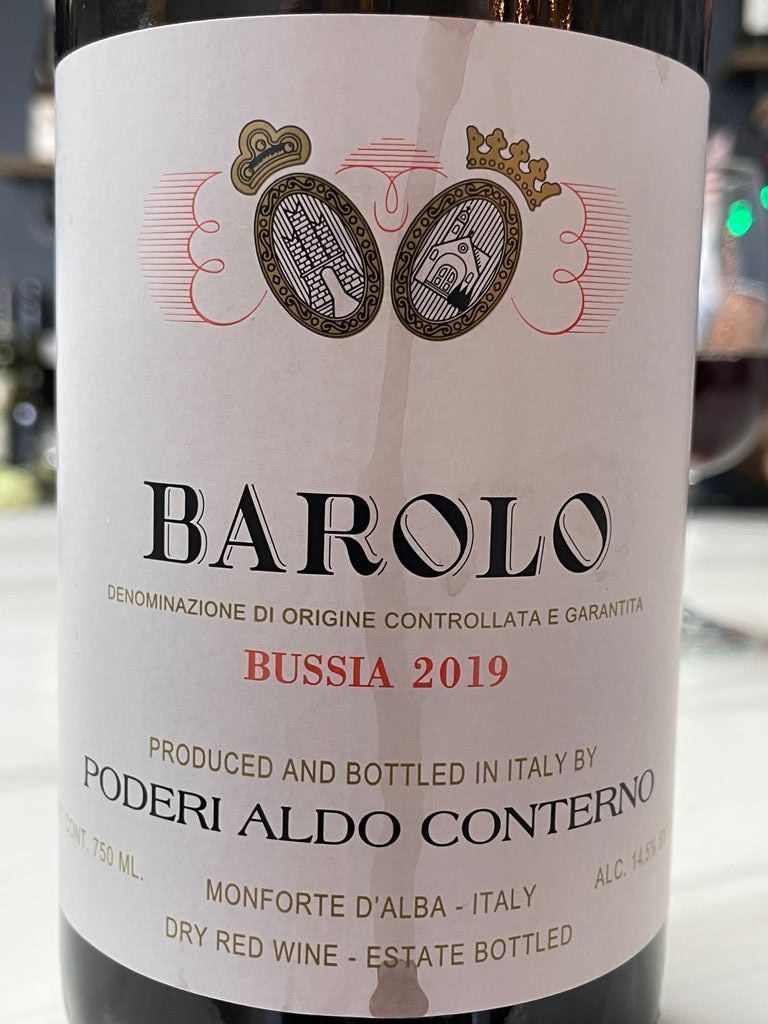 2019 Poderi Aldo Conterno Barolo Bussia, Italy, Piedmont, Langhe ...