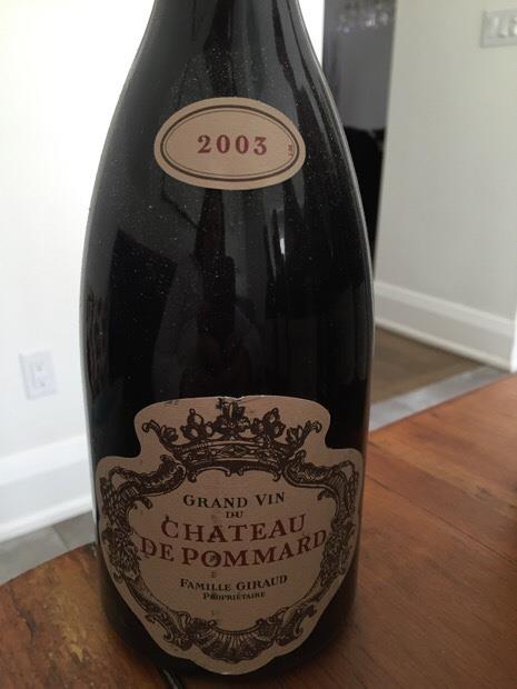 2003 Château de Pommard Pommard Grand Vin - CellarTracker