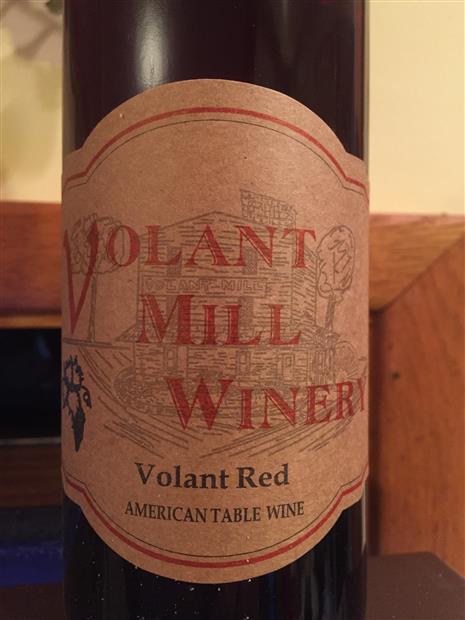 Nv Volant Mill Winery Concord Volant Red Usa Pennsylvania