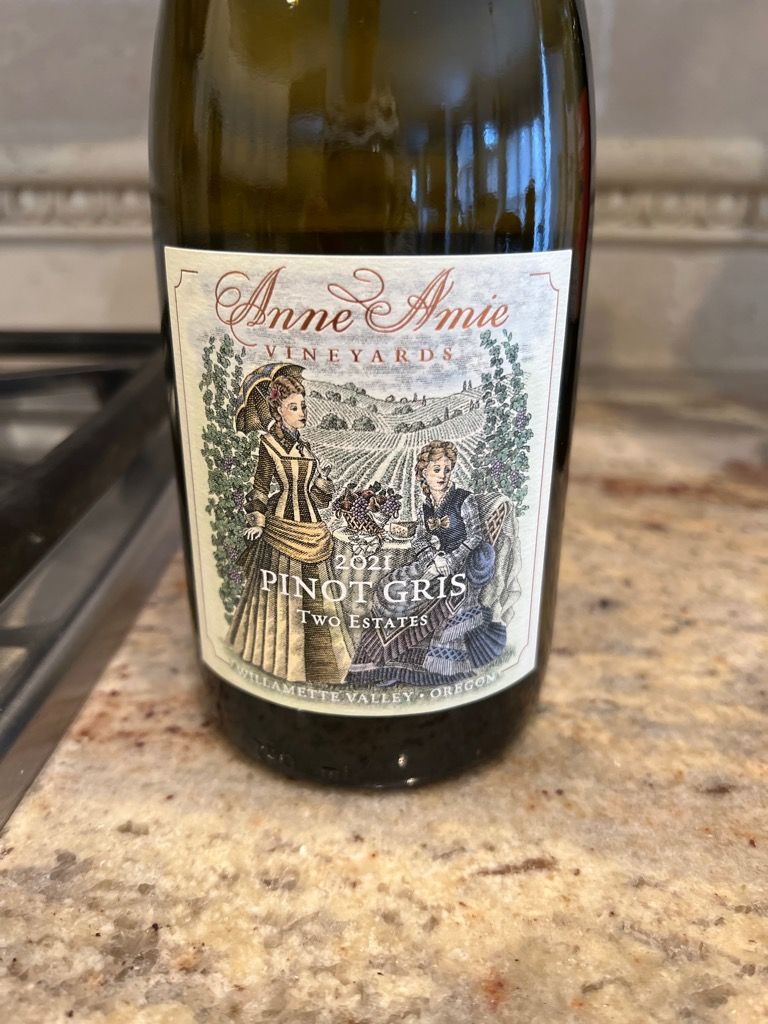 2021 Anne Amie Pinot Gris Two Estates, USA, Oregon, Willamette Valley ...