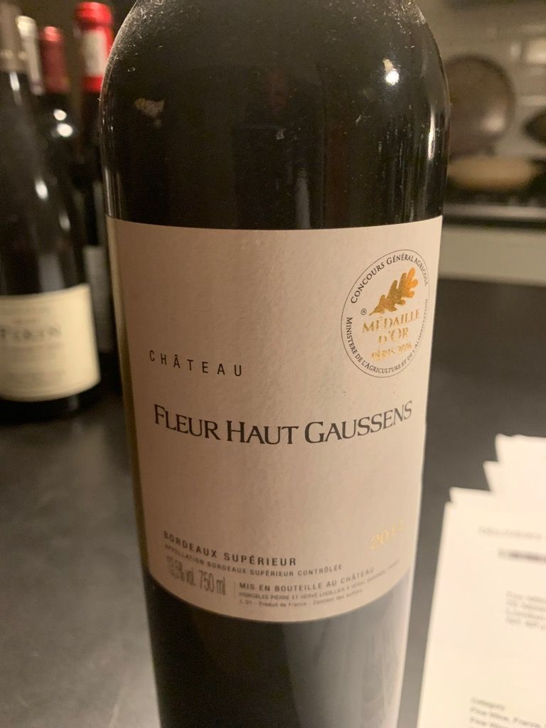 2014 Château Fleur Haut Gaussens, France, Bordeaux, Bordeaux Supérieur