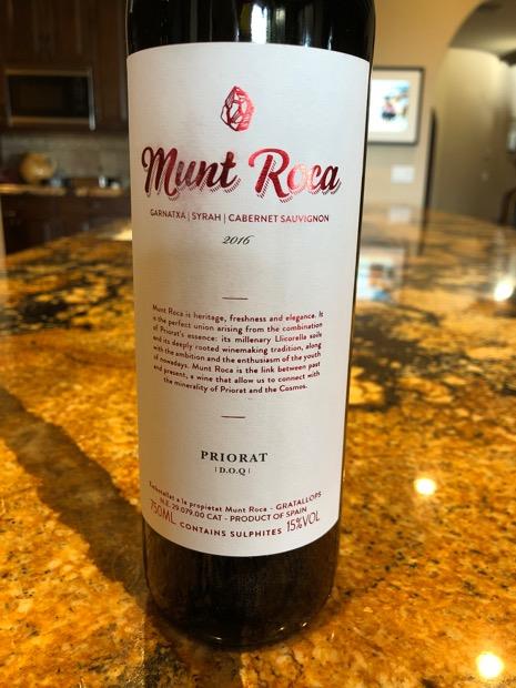 2016 Munt Roca Priorat, Spain, Catalunya, Priorat - CellarTracker