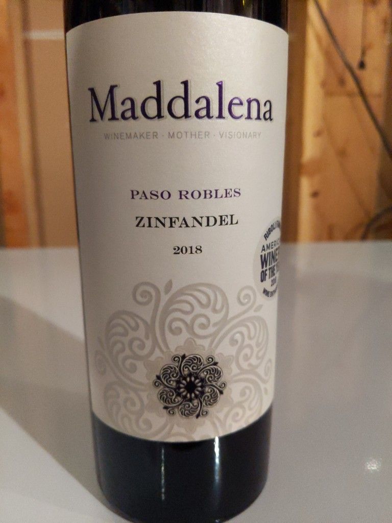 2018 Maddalena Vineyards Zinfandel, USA, California, Central Coast