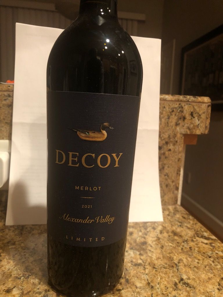 2021 Decoy Merlot Limited Alexander Valley, USA, California, Sonoma