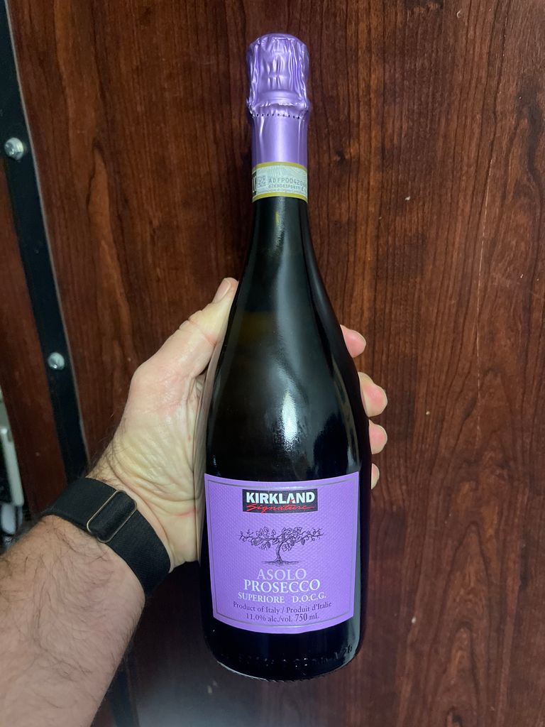 NV Kirkland Signature Asolo Prosecco Superiore Extra Dry, Italy,