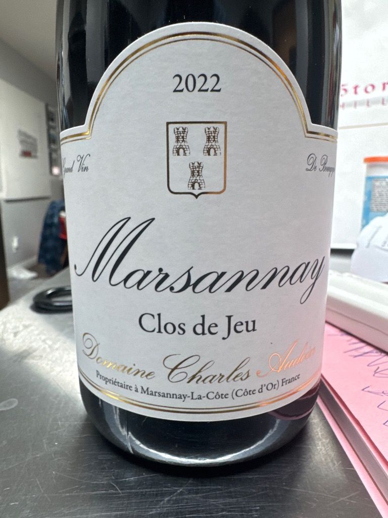 2022 Domaine Charles Audoin Marsannay Le Clos de Jeu - CellarTracker