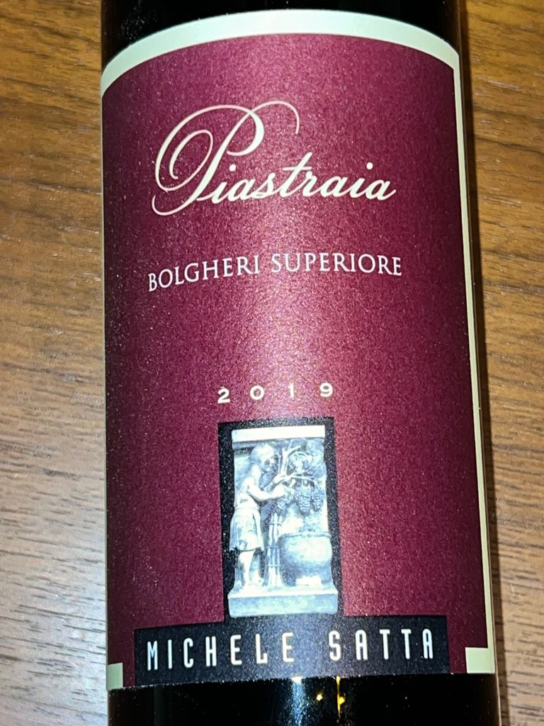 2019 Michele Satta Bolgheri Superiore Piastraia CellarTracker