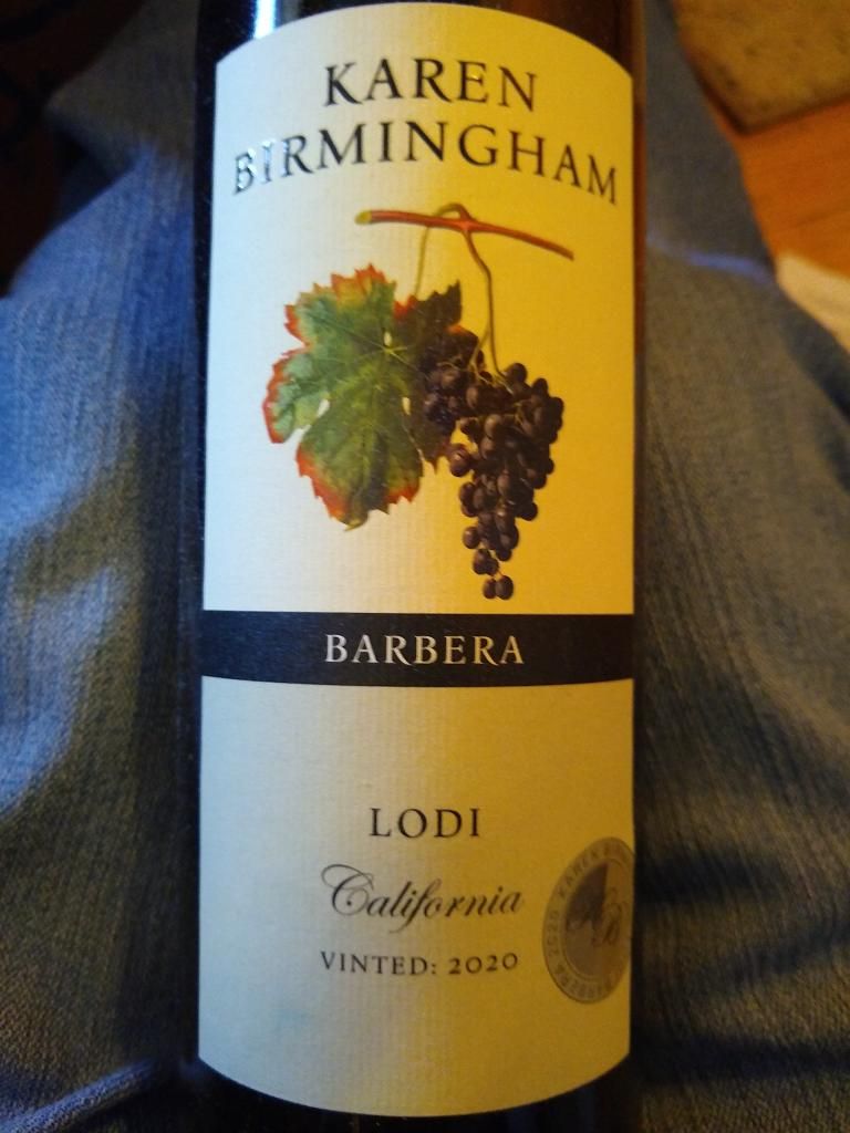 2020 Karen Birmingham Barbera, USA, California, Central Valley, Lodi
