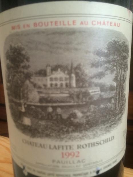 1992 Château Lafite Rothschild - CellarTracker