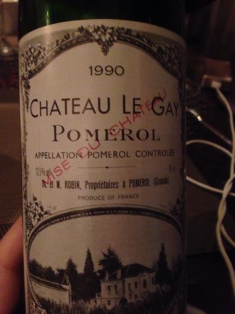 1990 Château Le Gay Pomerol - CellarTracker