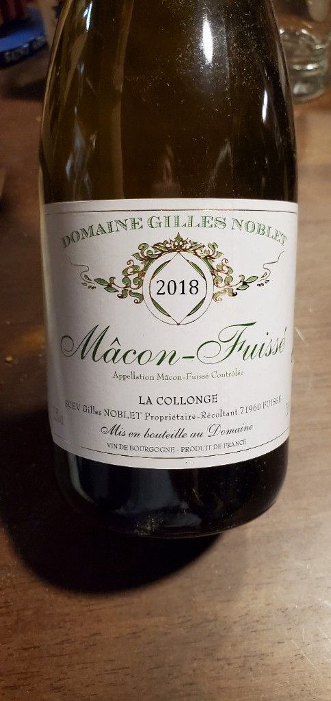 2020 Domaine de la Collonge Mâcon-Fuissé, France, Burgundy, Mâconnais ...