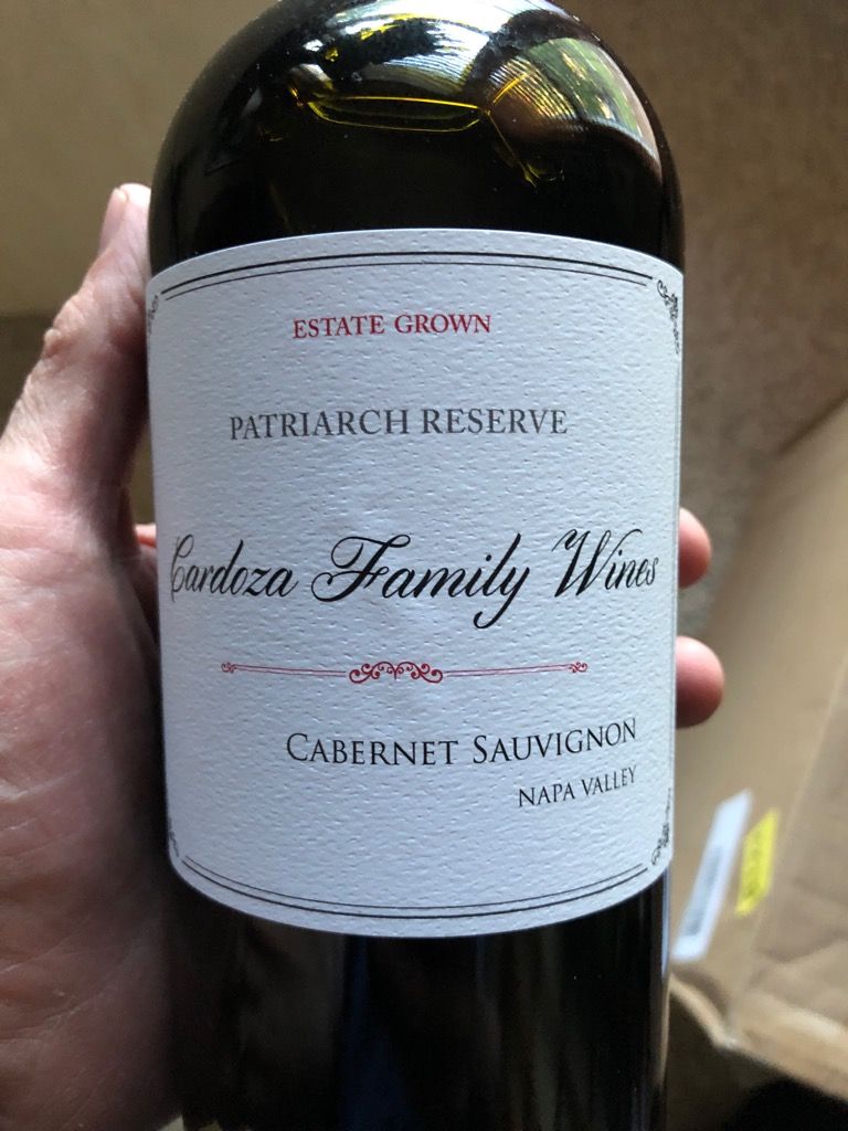 2019 Cardoza Family Wines Cabernet Sauvignon Patriarch Reserve -  CellarTracker