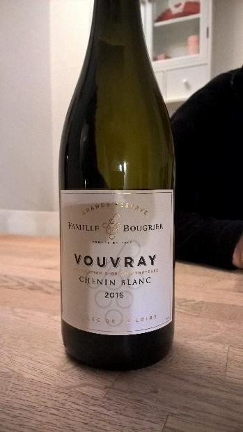 2016 Famille Bougrier Vouvray France Loire Valley