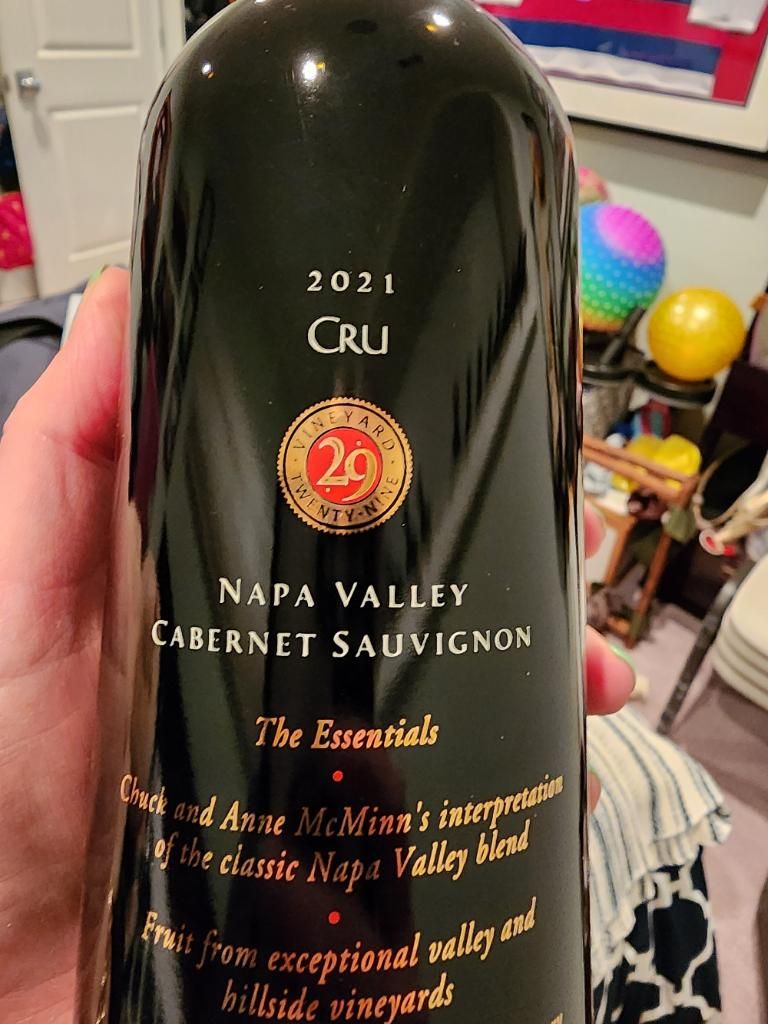 2021 Vineyard 29 Cabernet Sauvignon 29 Estate - CellarTracker