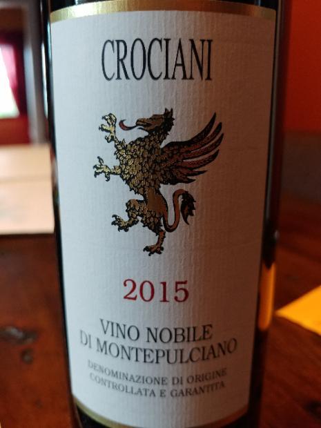 2015 Crociani Vino Nobile di Montepulciano, Italy, Tuscany ...