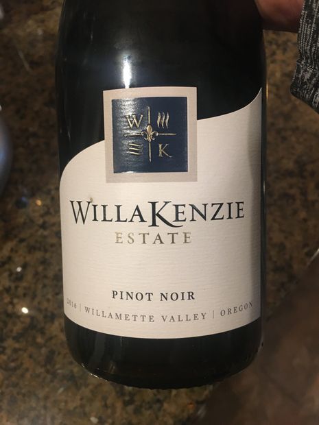 2016 WillaKenzie Estate Pinot Noir Willamette Valley, USA ...