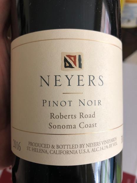 2016 Neyers Pinot Noir Roberts Road Vineyard, USA, California, Sonoma ...