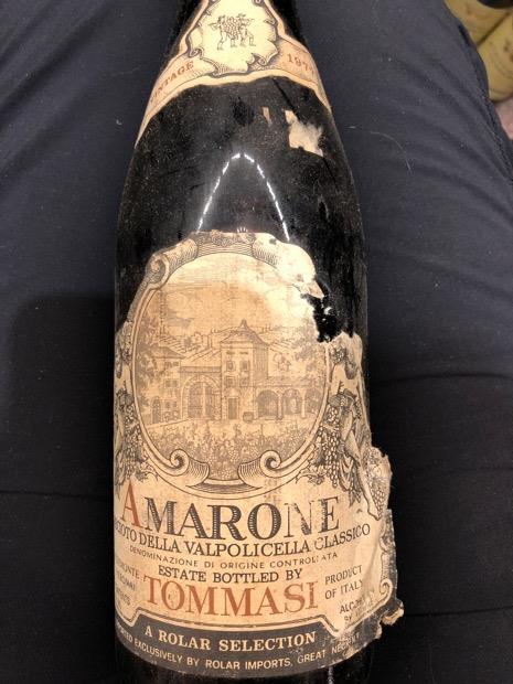 ワイン LADAMAAMARONE DELLAVALPOLICELLA CLASSICO 1977 Tommasi Amarone della Valpolicella Classico - CellarTracker