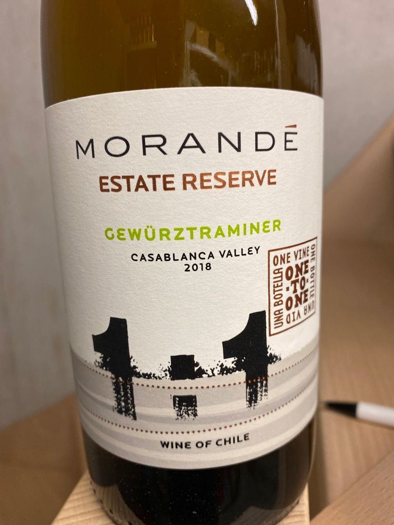 2018 Morandé Gewürztraminer One to One Estate Reserve, Chile ...