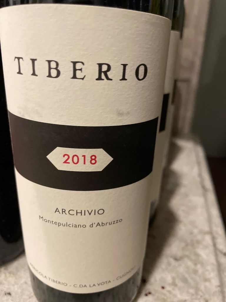 2018 Tiberio Montepulciano d Abruzzo Archivio CellarTracker