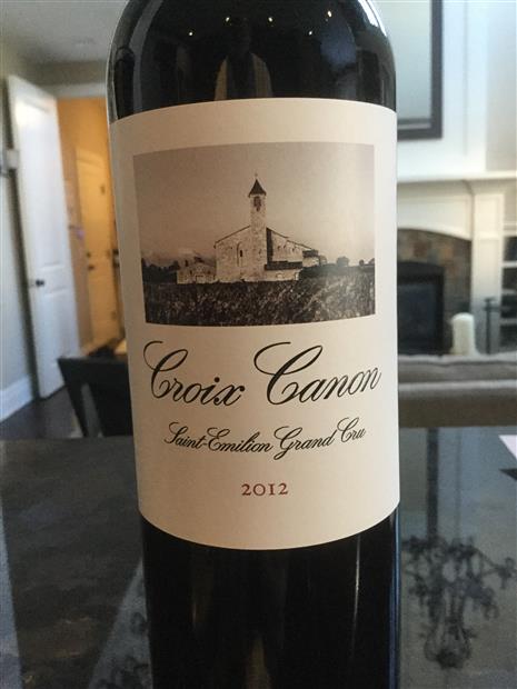 クロワ カノン 2012 2012 Croix Canon - CellarTracker