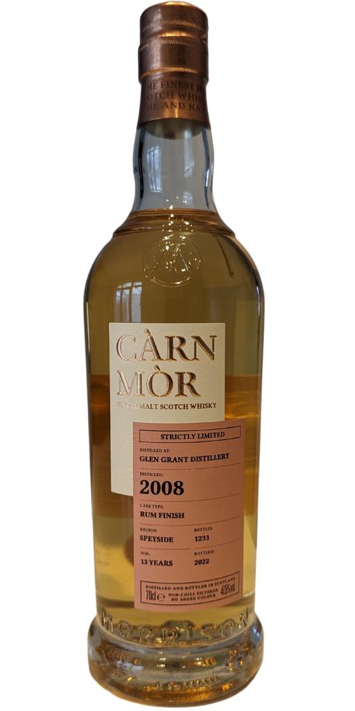 2008 Glen Grant 13 Year Old Càrn Mòr Strictly Limited Rum Finish Single ...