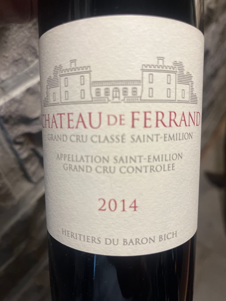 2018 Château de Ferrand - CellarTracker