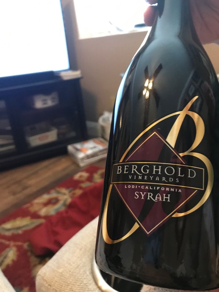 2017 Berghold Vineyards Syrah, USA, California, Central Valley, Lodi