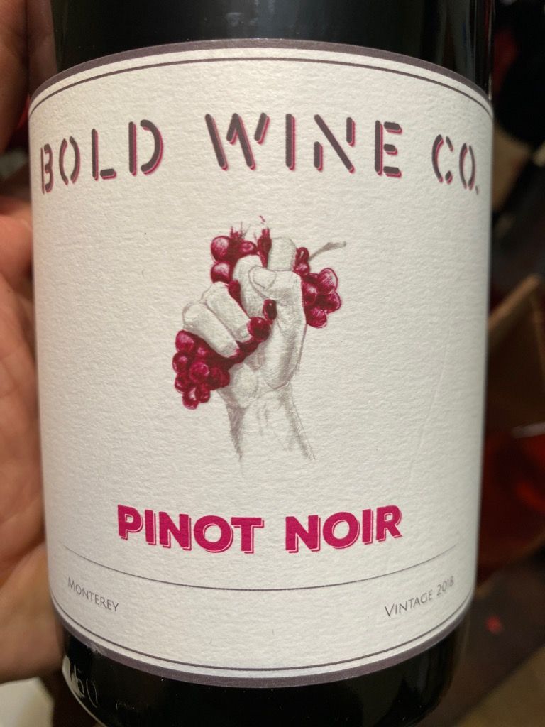 2018 Bold Wine Co Seabold Pinot Noir Usa California Central Coast Monterey Cellartracker