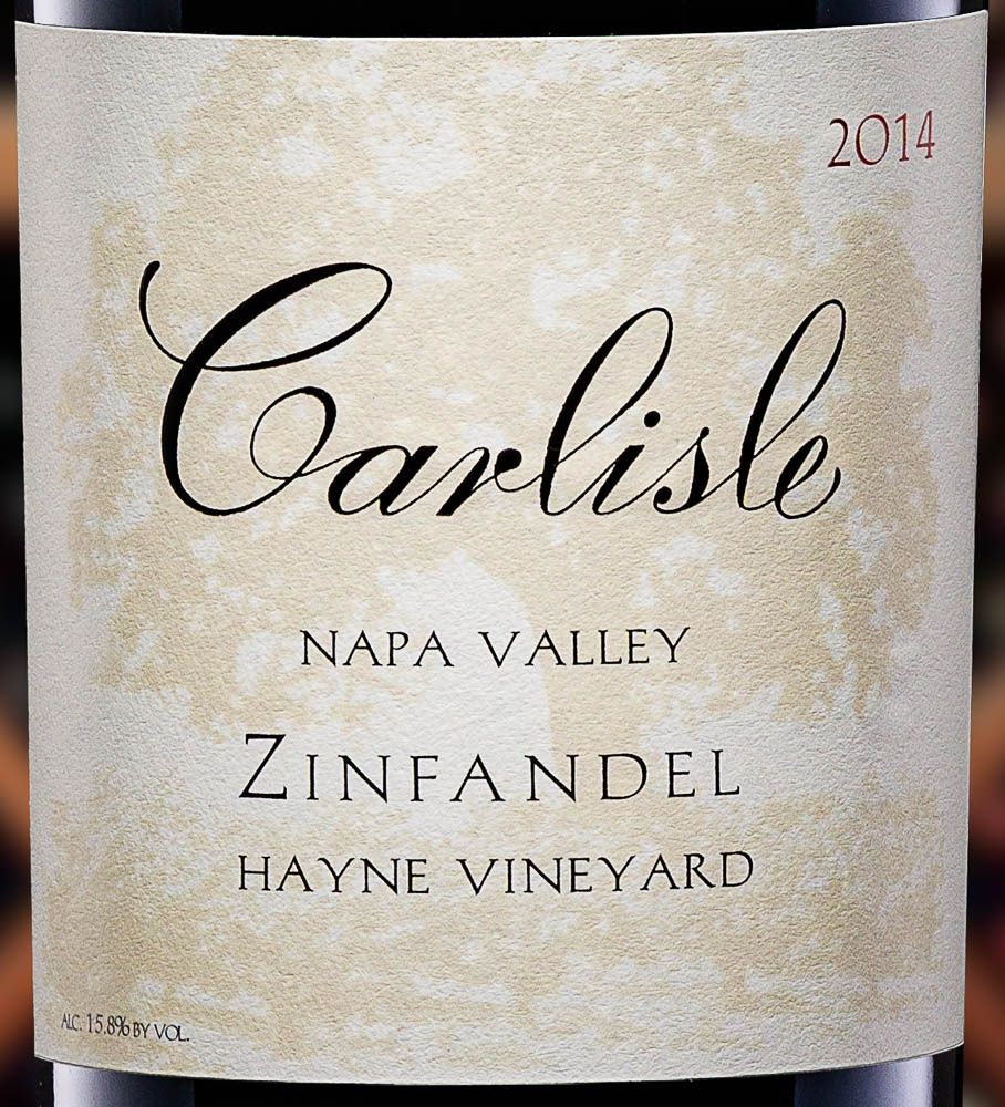 2014 Carlisle Zinfandel Hayne Vineyard, USA, California, Napa Valley