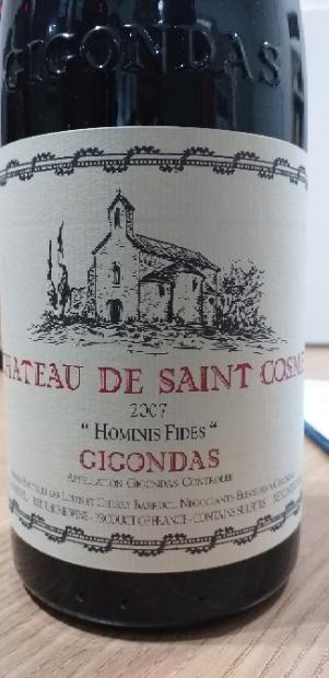 2007 Château de Saint Cosme Gigondas Hominis Fides - CellarTracker