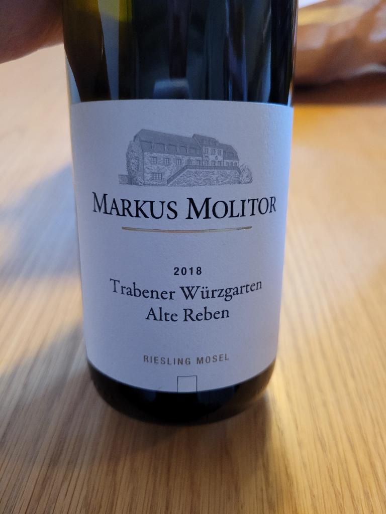 2018 Markus Molitor Trabener Würzgarten Riesling Alte Reben, Germany ...