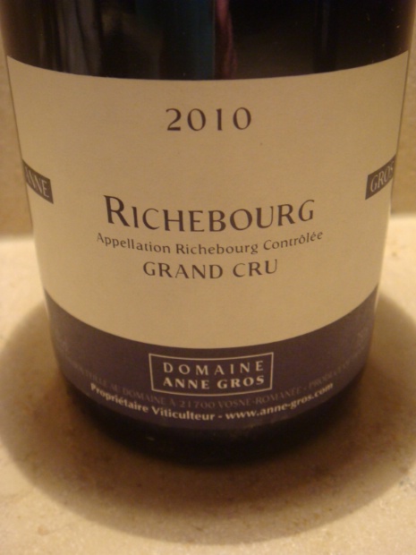 2010 Domaine Anne Gros Richebourg - CellarTracker