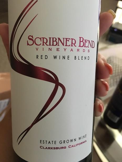 NV Scribner Bend Red Wine Blend, USA, California, Central Valley ...