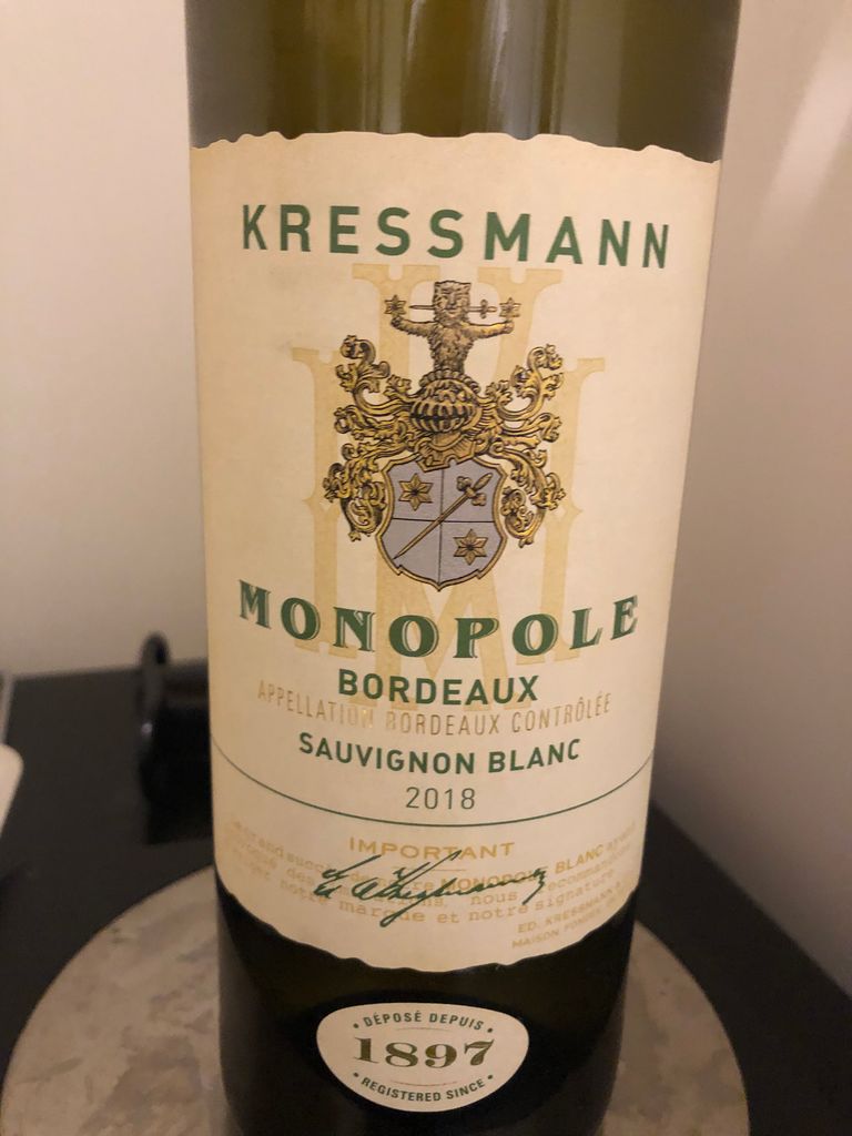 2019 Kressmann Bordeaux Monopole - CellarTracker