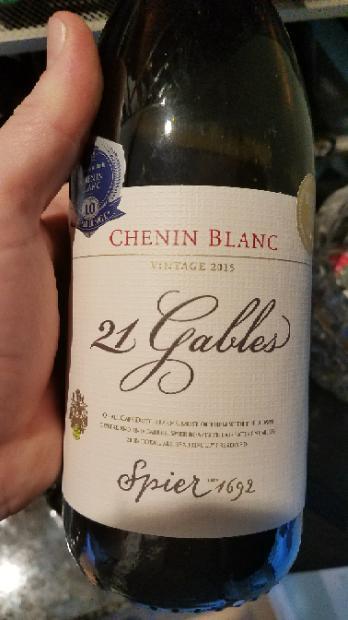 2015 Spier Chenin Blanc 21 Gables Private Collection South
