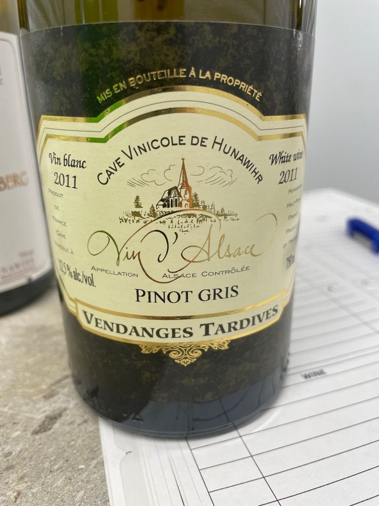 Hunawihr Riesling 2011 Cave Vinicole de Hunawihr Riesling Vendanges Tardives, France ...