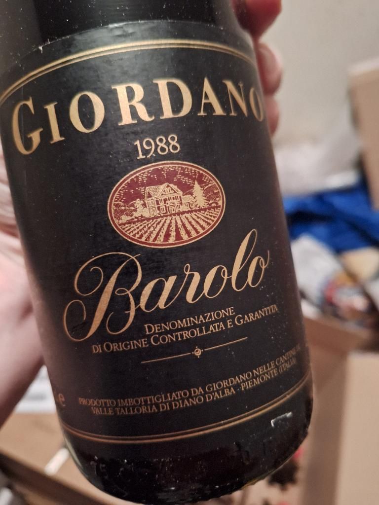1989 Giordano Barolo - CellarTracker