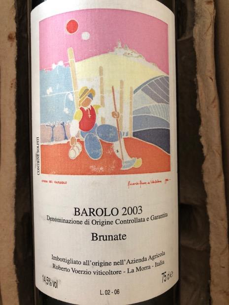 2003 Roberto Voerzio Barolo Brunate CellarTracker