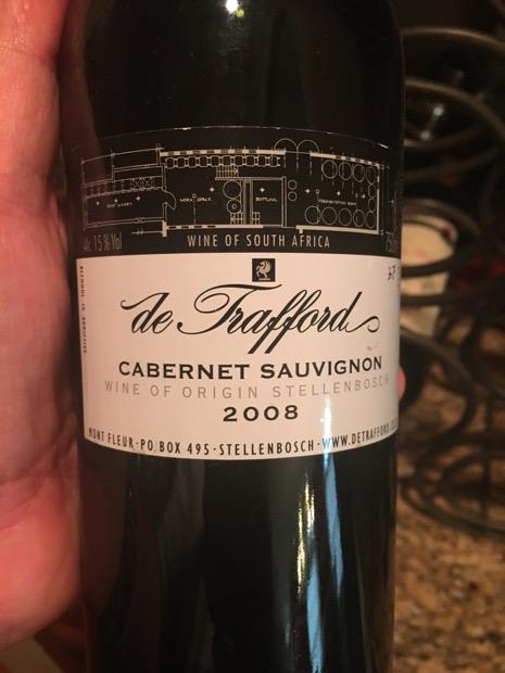 2008 de Trafford Cabernet Sauvignon, South Africa, Coastal Region ...