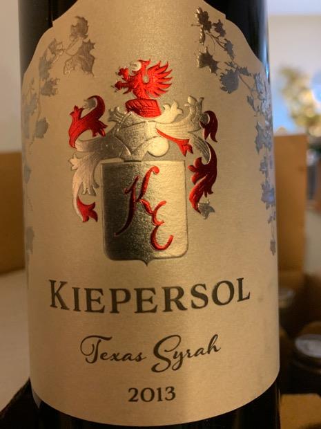 2012 Kiepersol Estates Winery Syrah, USA, Texas - CellarTracker