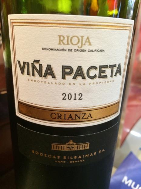 2014 Viña Paceta Bodegas Bilbainas Rioja Crianza, Spain, La Rioja, La ...