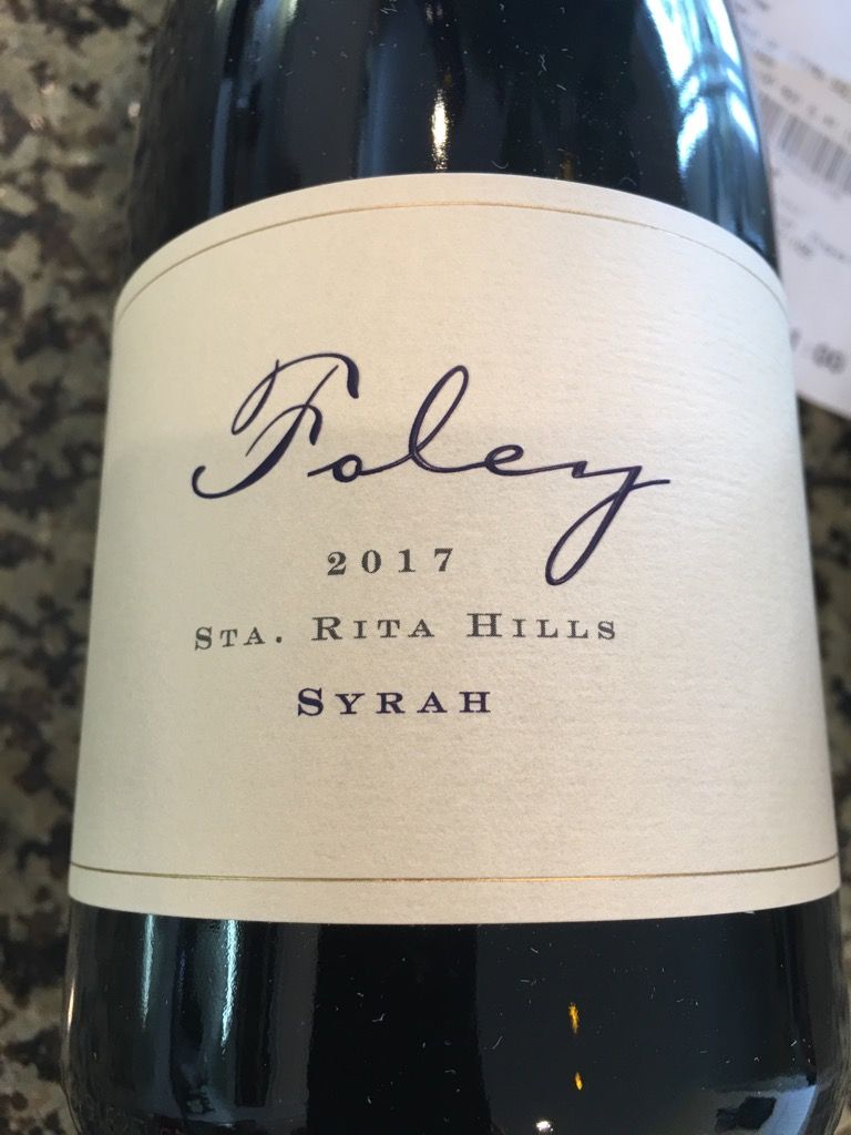Foley syrah rancho Santa rosa glass (645600002001)