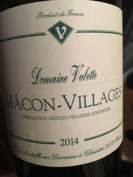 2014 Maison Valette Mâcon-Villages, France, Burgundy, Mâconnais, Mâcon ...