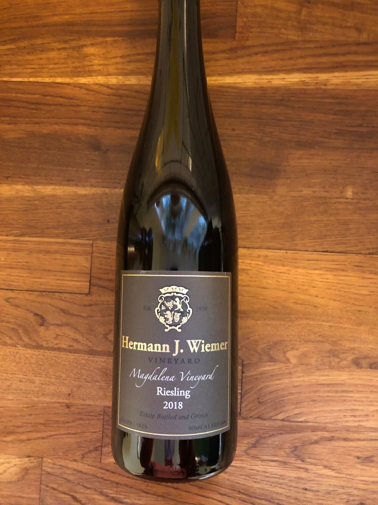 2018 Hermann J. Wiemer Riesling Magdalena Vineyard, USA, New York ...